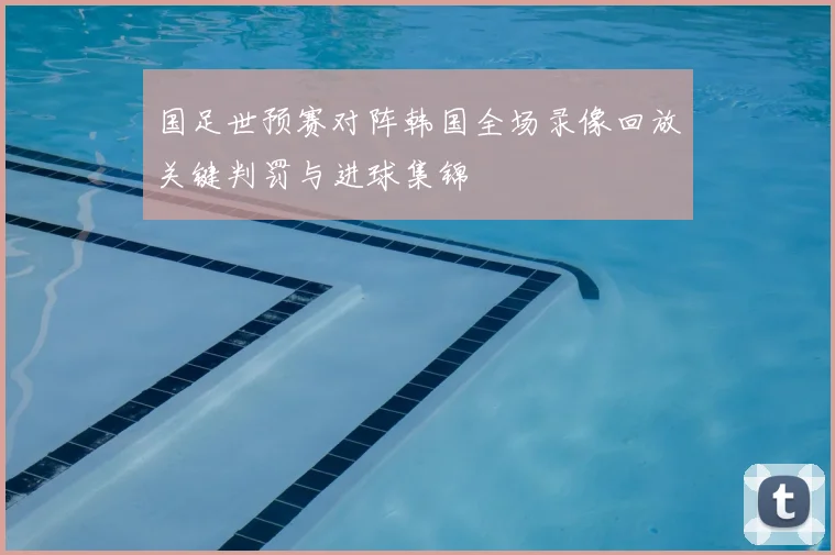 国足世预赛对阵韩国全场录像回放关键判罚与进球集锦